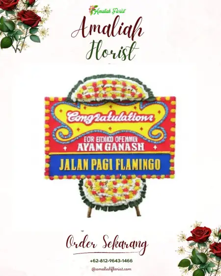 Sewa Papan Bunga Brecek